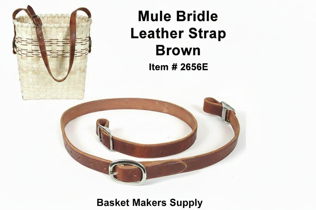 Mule Bridle Leather Strap for Mule Skinner Basket