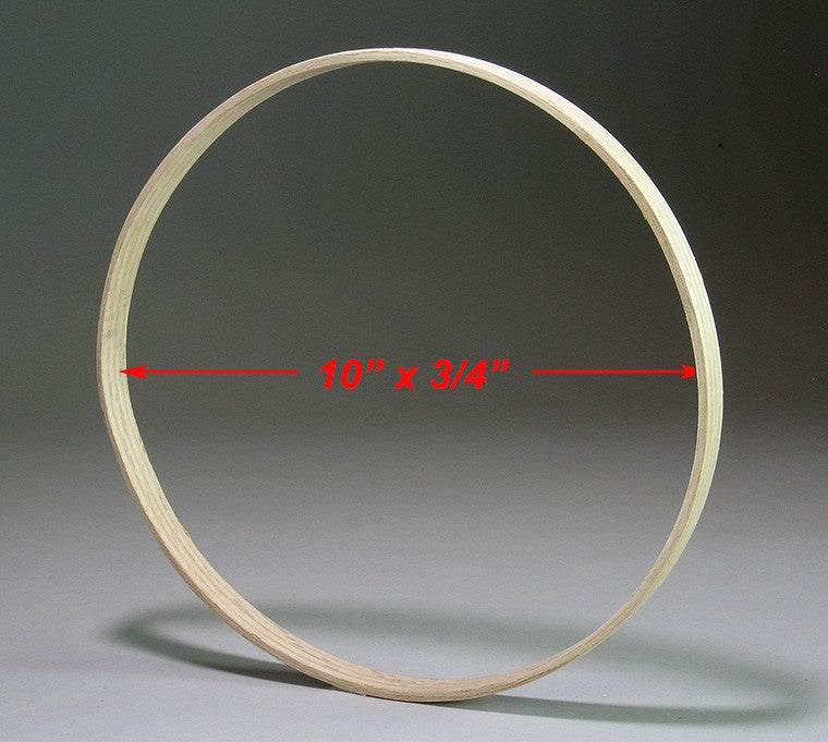 10 inch x 3/4 inch  Round Solid Hardwood Hoop