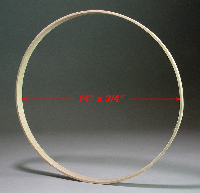14 inch x 3/4 inch Round Solid Hardwood Hoop