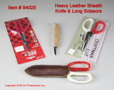 Heavy Leather Sheath / Knife, Scissor, Awl, Fid