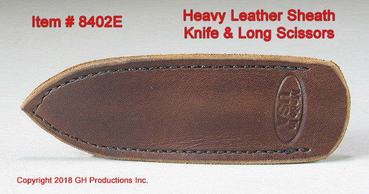Heavy Leather Sheath / Knife, Scissor, Awl, Fid.