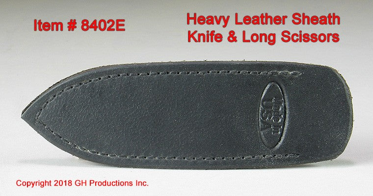Heavy Leather Sheath / Knife, Scissor, Awl, Fid.