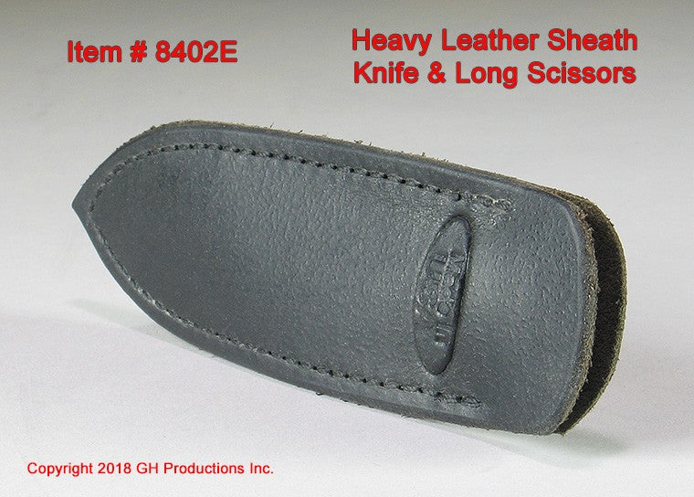 Heavy Leather Sheath / Knife, Scissor, Awl, Fid.