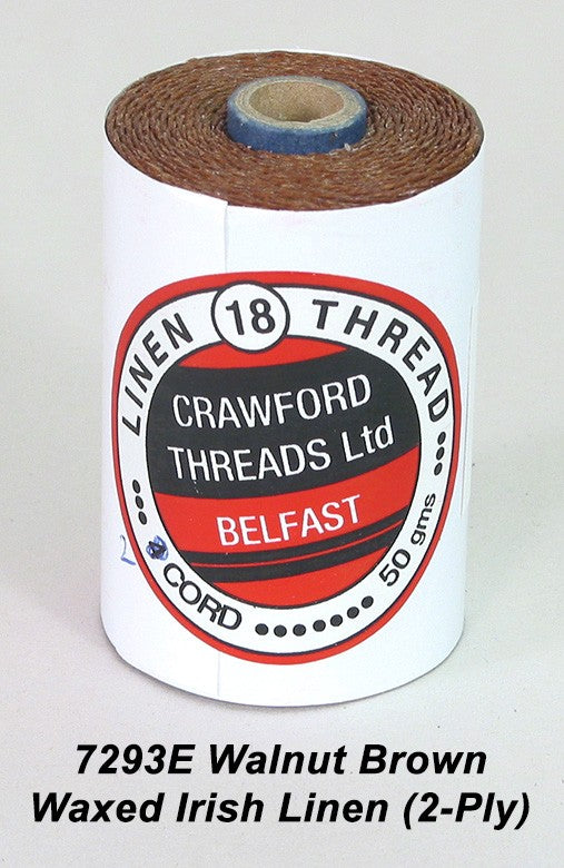 Walnut Brown-Waxed Irish Linen 2-ply - Spool