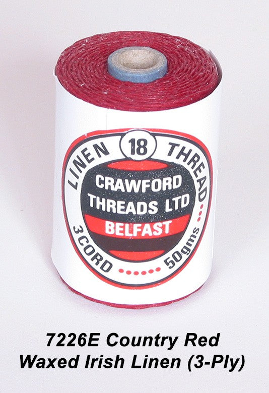 3-PLY Country Red Waxed Linen - Spool