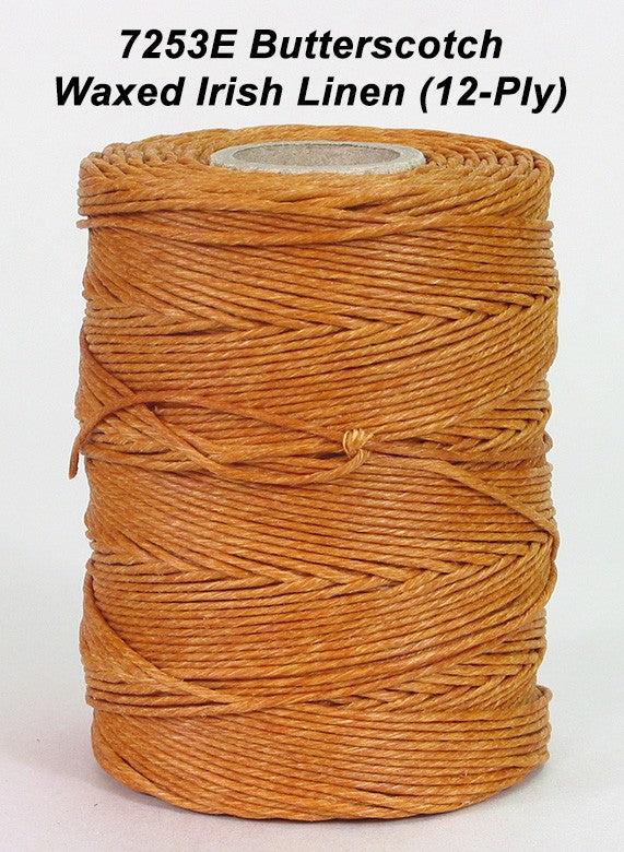 Butterscotch Waxed Irish Linen 12-PLY - Spool