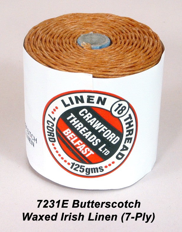 7-ply Butterscotch Waxed Irish Linen