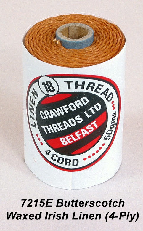Butterscotch-Waxed Irish Linen 4-ply - Spool