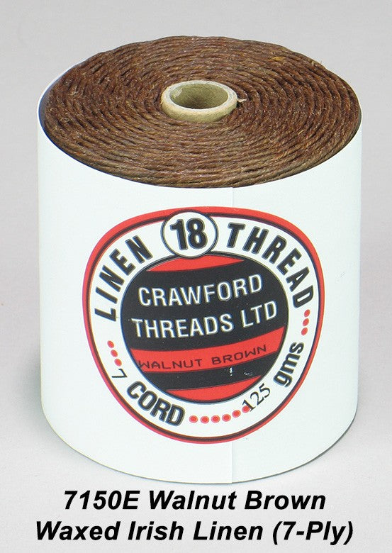 7-PLY Walnut Brown Waxed Irish Linen