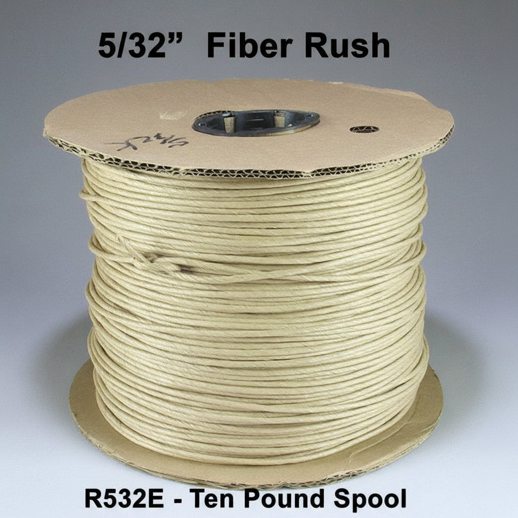 5/32'' Fiber Rush Brown - 10-pound Spool