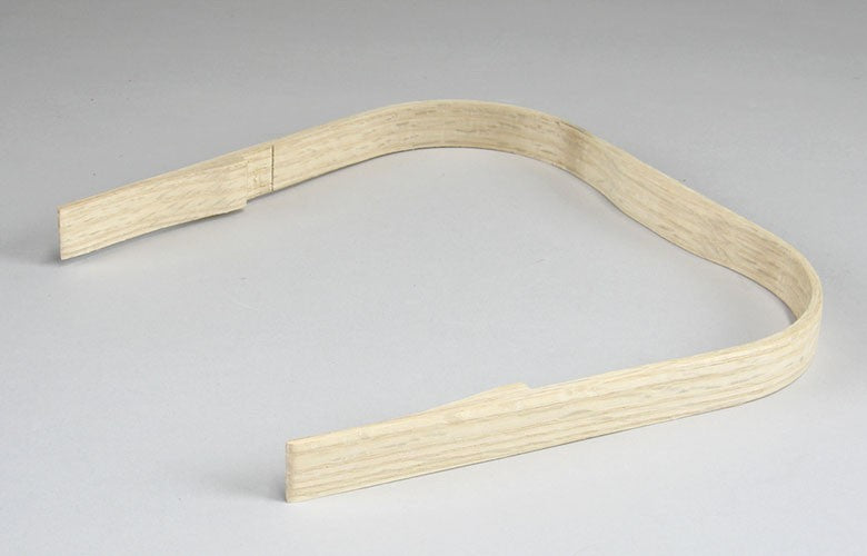 8" Flat Top Wooden Handle with Grip and Shelf Notch