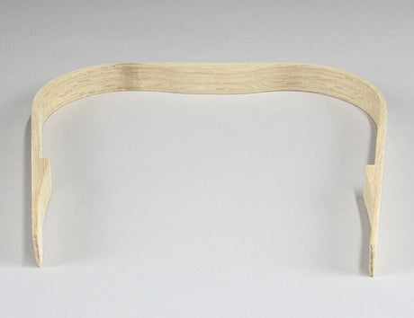 8" Flat Top Wooden Handle with Grip and Shelf Notch