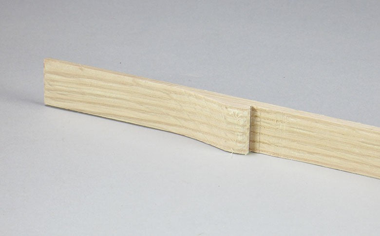 10" Flat Top Wooden Handle with Grip and Shelf Notch