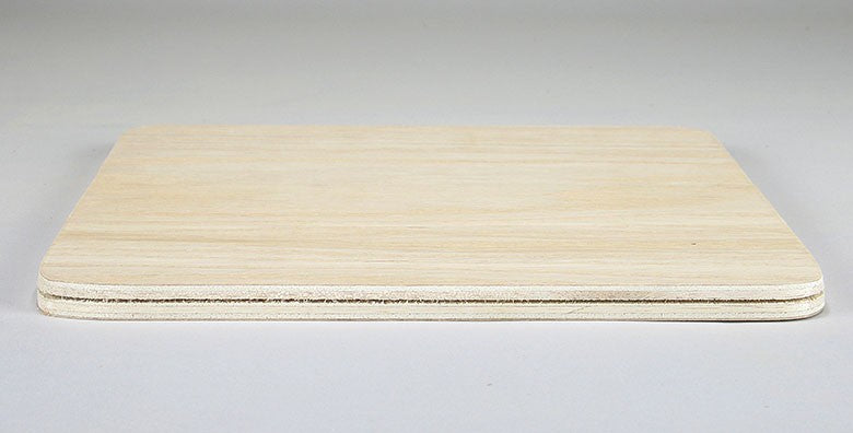 10" Square Slotted Hardwood Base