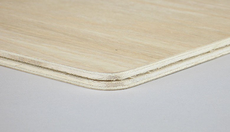 10" Square Slotted Hardwood Base