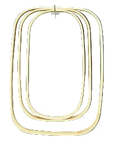 8 inch x 12 inch x 3/4 inch Rectangular Hoop