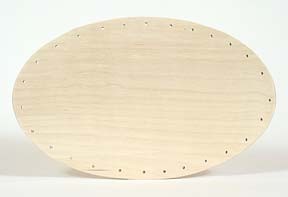 Drilled Base - 6 inch x 10 inch Oval - LIMITED SUPPLY