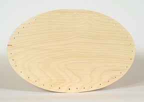 Drilled Base - 8 inch x 12 inch Oval - LIMITED SUPPLY