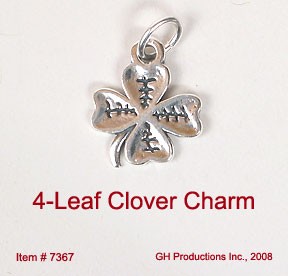 4-leaf Clover Charm Sterling Silver