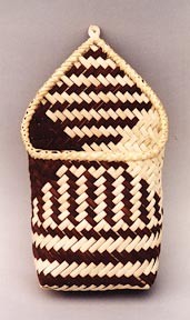 Diagonally Plaited Wall Pouch Basket Pattern