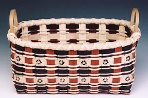 Dyed  Stamped Basket Pattern