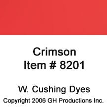 Crimson Dye W. Cushing Co.