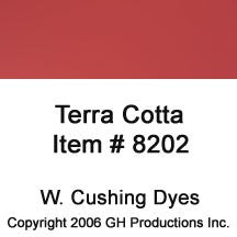 Terra Cotta Dye W. Cushing Co. - TEMPORARILY OUT OF STOCK