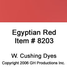 Egyptian Red Dye W. Cushing Co.