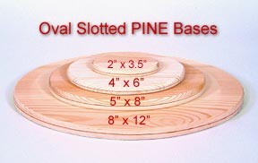 Oval 4 inch x 6 inch Slotted Base