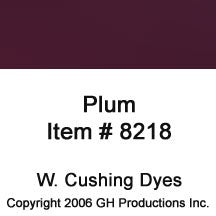Plum Dye W. Cushing Co.