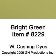 Bright Green Dye W Cushing Co.