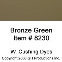 Bronze Green Dye W. Cushing Co.