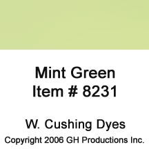 Mint Green Dye W. Cushing Co.