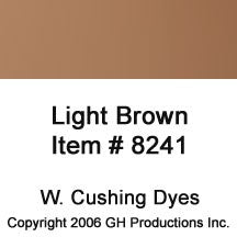 Light Brown Dye W. Cushing Co. - Temporarily Out of Stock