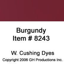 Burgundy Dye W. Cushing Co.