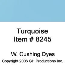 Turquoise Dye W. Cushing Co.