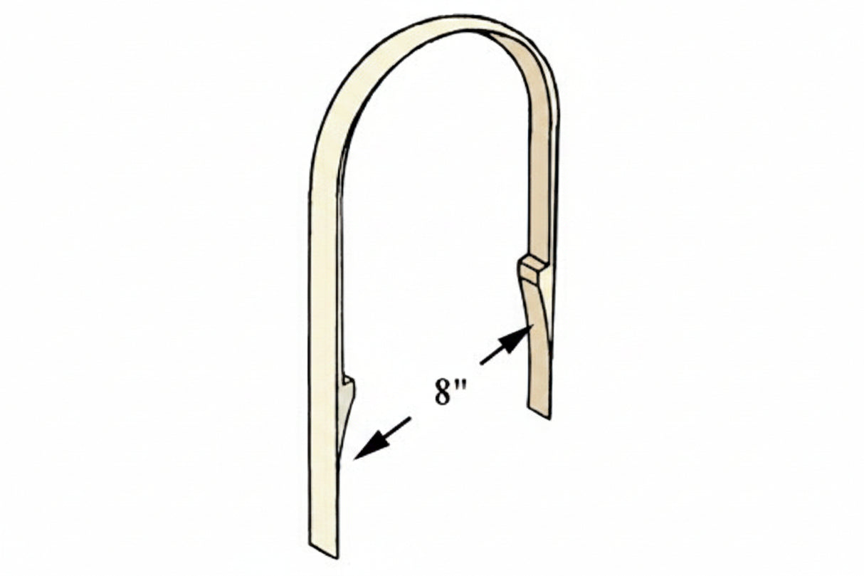 8 inch Round Top Ash Handle