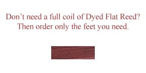 per foot - DYED 1/4" Flat Burgundy--Sold by the foot.