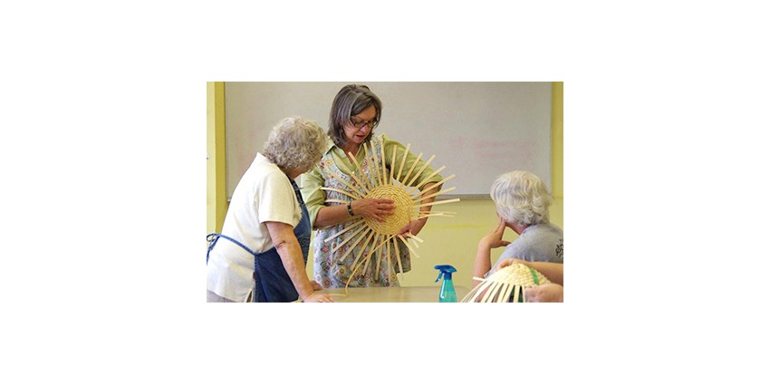 Woven wonder: Hester shares basket-making expertise