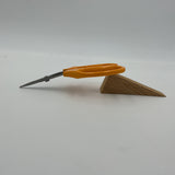 Japanese ANGLED SHORT BLADE Scissor (Orange Handle)
