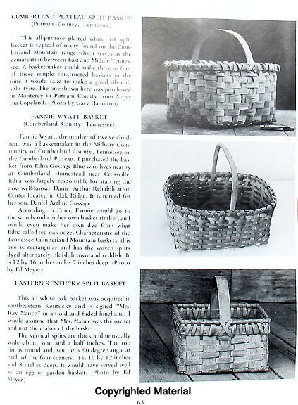 Baskets and Basket Makers in Southern Appalachia
