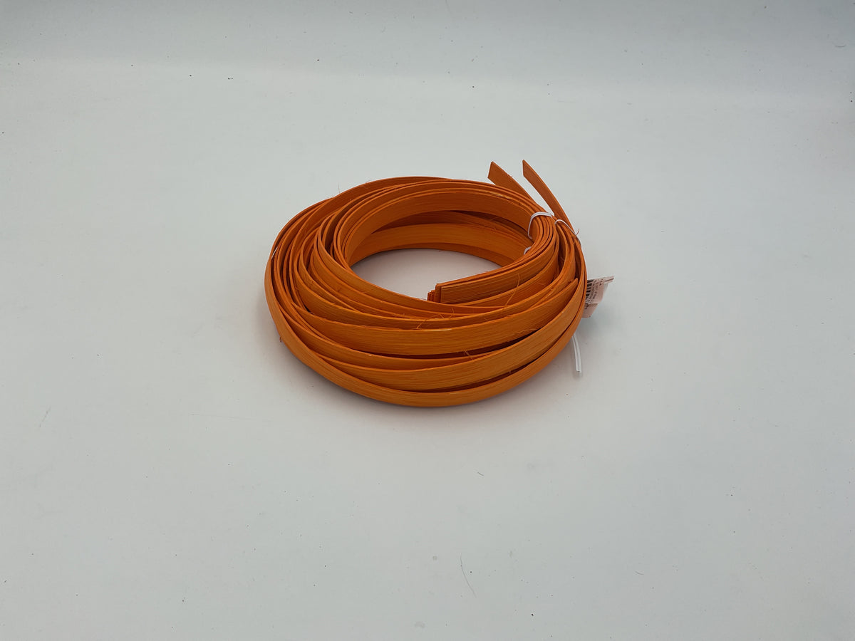 Sunshine Orange - 1/4" Flat - Dyed Reed (1/4 lb coil)