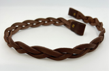 25" Braided Leather Handles