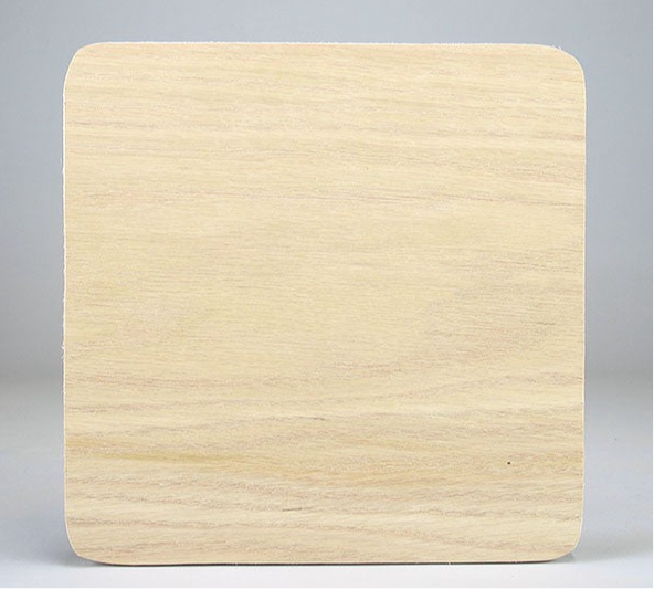 10" Square Slotted Hardwood Base