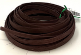 Chocolate - 3/8" Flat - Dyed Reed (1/4 lb coil)