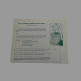 Star Ornament Basket -- Pattern Sheet