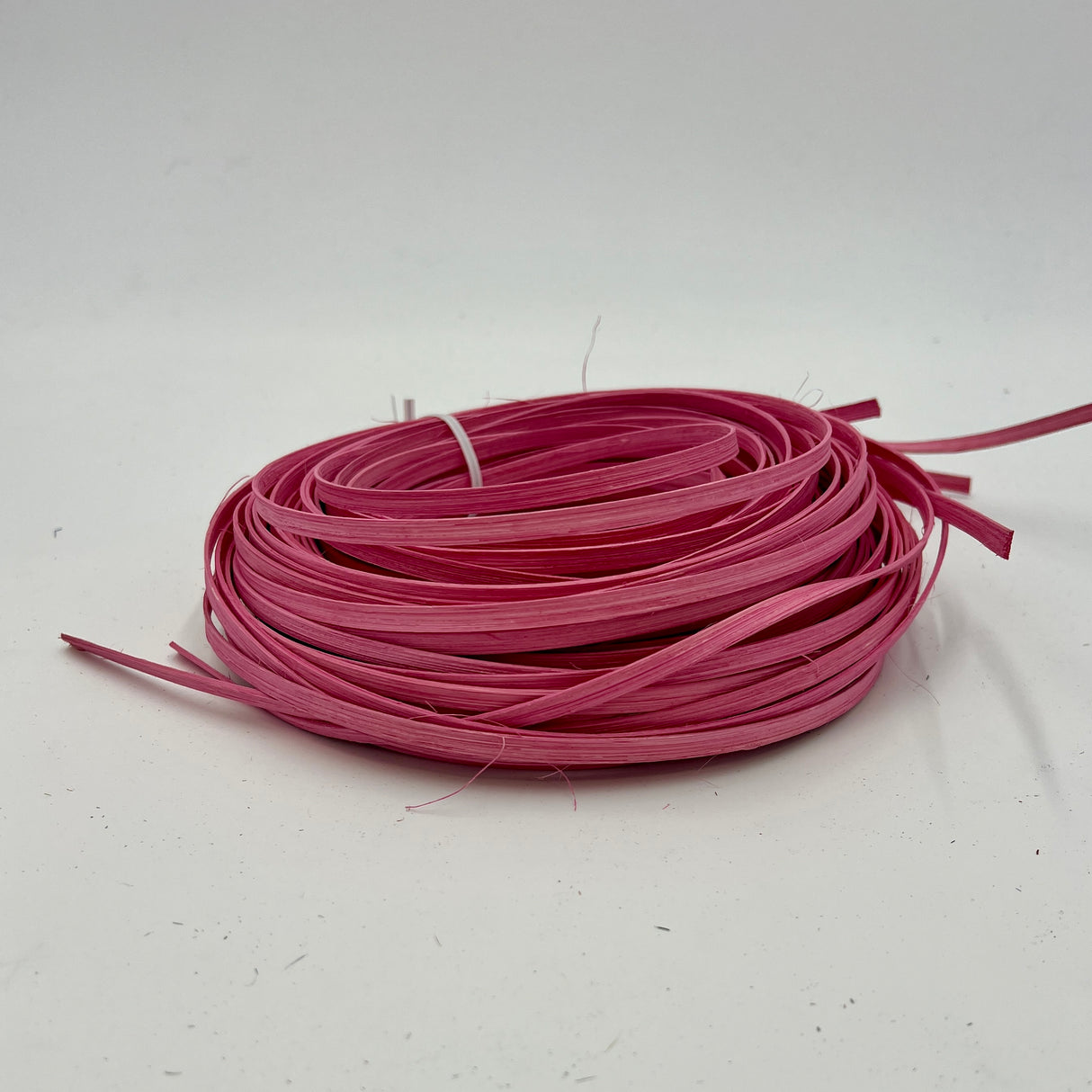 Rose Pink - 1/4" Flat - Dyed Reed (1/4 lb coil)