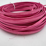 Rose Pink - 1/4" Flat - Dyed Reed (1/4 lb coil)