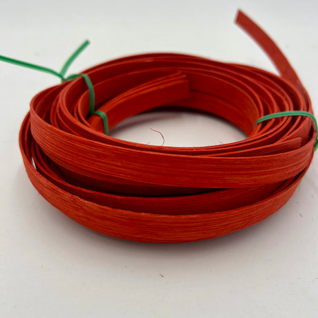 Paprika - 1/2" Flat - Dyed Reed (1/4 lb coil)