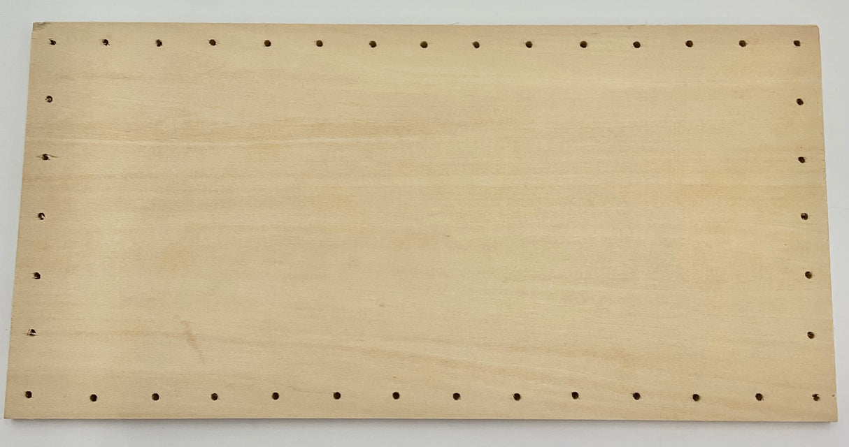 6" x 12" Rectangular Drilled Base with 39 Holes